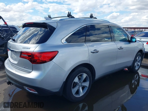 2014 Acura MDX with VIN 5FRYD4H23EB019945, listed as a IAAI auction lot 41775061 with 165,750 mi miles. Bid and sale history available at carsss.com. Image 4.