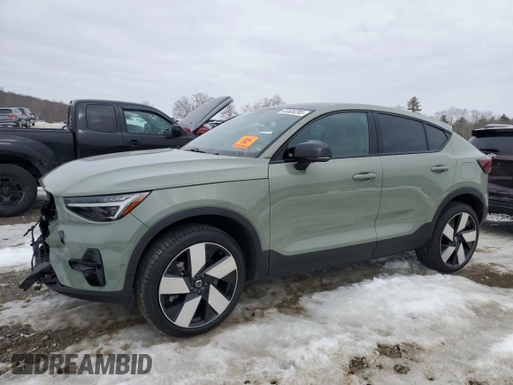 2024 Volvo C40 with VIN YV4ER3GM9R2104619, listed as a Copart auction lot 45505295 with Not Provided miles and Salvage Title. Bid and sale history available at DreamBid. Image 1.