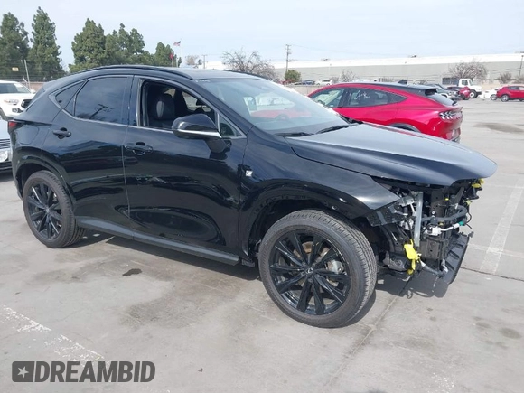 2024 Lexus NX with VIN JTJKKCFZ2R2037740, listed as a IAAI auction lot 41679598 with 6,907 mi miles. Bid and sale history available at carsss.com. Image 1.