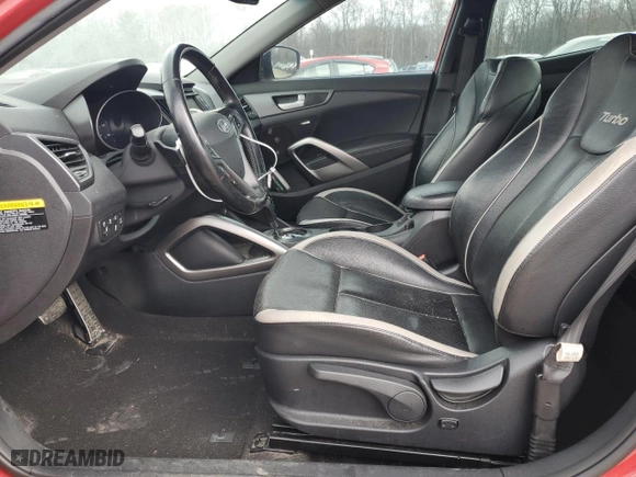 2014 Hyundai Veloster Turbo with VIN KMHTC6AE8EU198906, listed as a Copart auction lot 48309475 with 109,993 mi miles and Salvage Title. Bid and sale history available at carsss.com. Image 7.