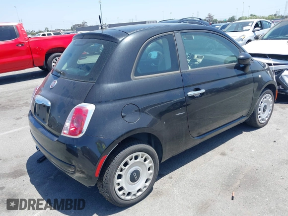 2012 FIAT 500 Pop z VIN 3C3CFFAR1CT343875, wystawiony jako IAAI lot #42280467 z przebiegiem 85 170 mil mil oraz . Historia ofert i sprzedaży dostępna na DreamBid. Obrazek 4.