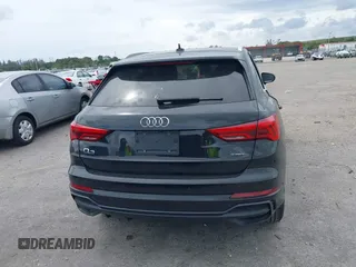 2022 Audi Q3 S line Premium Plus with VIN WA1EECF32N1071447, listed as a IAAI auction lot 41772286 with 86,187 mi miles. Bid and sale history available at carsss.com. Image 16.