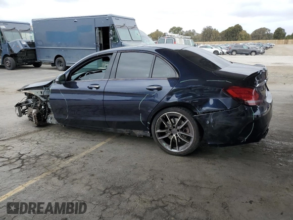 2020 Mercedes-Benz C 43 AMG z VIN W1KWF6EB4LR585855, wystawiony jako Copart lot #54072045 z przebiegiem 46 916 mil mil oraz Szkoda całkowita • Salvage title. Historia ofert i sprzedaży dostępna na DreamBid. Obrazek 2.