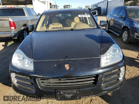2009 Porsche Cayenne S with VIN WP1AB29P79LA43660, listed as a Copart auction lot 76612474 with 89,314 mi miles and Salvage title. Bid and sale history available at DreamBid. Image 5.