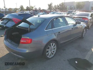 2013 Audi A4 2.0T Prestige with VIN WAUKFAFL8DN026009, listed as a IAAI auction lot 41653503 with 123,182 mi miles. Bid and sale history available at carsss.com. Image 4.