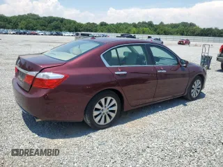 2015 Honda Accord EX-L with VIN 1HGCR2F84FA080340, listed as a Copart auction lot 62487745 with 97,581 mi miles and Salvage title. Bid and sale history available at DreamBid. Image 3.