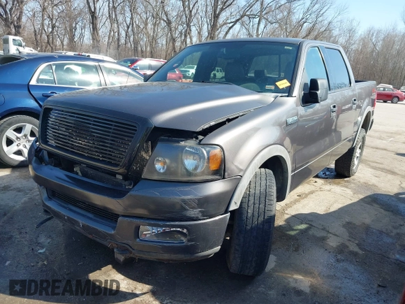 2004 Ford F-150 XLT with VIN 1FTPW145X4KB60082, listed as a IAAI auction lot 41768556 with 256,533 mi miles. Bid and sale history available at carsss.com. Image 19.