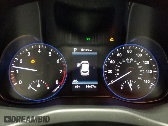 2021 Hyundai Kona SE with VIN KM8K1CAA4MU739039, listed as a Copart auction lot 48421685 with 84,657 mi miles and Salvage Title. Bid and sale history available at carsss.com. Image 9.
