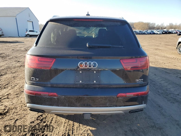 2017 Audi Q7 Premium Plus with VIN WA1LAAF76HD024676, listed as a Copart auction lot 47550225 with 84,920 mi miles and Salvage Title. Bid and sale history available at carsss.com. Image 6.