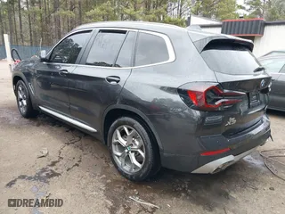2023 BMW X3 xDrive30i with VIN 5UX53DP06P9R49468, listed as a IAAI auction lot 41716274 with 24 mi miles. Bid and sale history available at carsss.com. Image 3.