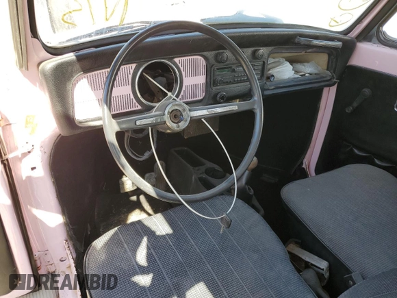 1968 Volkswagen Beetle with VIN 158471748, listed as a Copart auction lot 74748374 with Not Provided miles and Salvage Title. Bid and sale history available at DreamBid. Image 8.