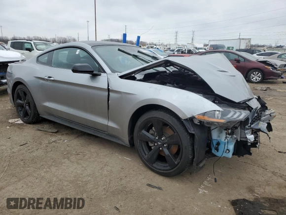 2021 Ford Mustang EcoBoost with VIN 1FA6P8TH3M5135378, listed as a Copart auction lot 44430335 with 11,322 mi miles and Salvage Title. Bid and sale history available at carsss.com. Image 4.