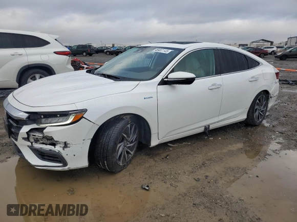 2021 Honda Insight Touring with VIN 19XZE4F96ME009546, listed as a Copart auction lot 48487045 with 60,446 mi miles and Salvage Title. Bid and sale history available at carsss.com. Image 1.