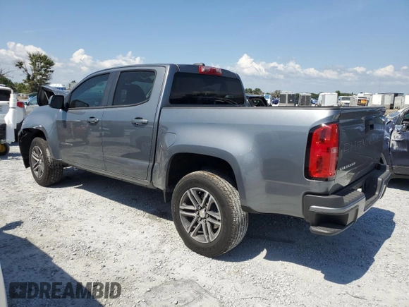 2021 Chevrolet Colorado 2WD Work Truck z VIN 1GCGSBEA4M1153163, wystawiony jako Copart lot #57791375 z przebiegiem 47 561 mil mil oraz Nie do naprawy • Non repairable. Historia ofert i sprzedaży dostępna na DreamBid. Obrazek 2.