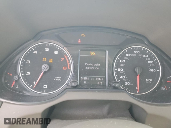 2011 Audi Q5 Premium Plus with VIN WA1LFAFP7BA018525, listed as a Copart auction lot 50548015 with 289,903 mi miles and Salvage Title. Bid and sale history available at DreamBid. Image 9.