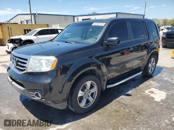 2012 Honda Pilot EX-L z VIN 5FNYF3H50CB013582, wystawiony jako Copart lot #60308195 z przebiegiem 75 539 mil mil oraz Szkoda całkowita • Salvage title. Historia ofert i sprzedaży dostępna na DreamBid. Obrazek 1.