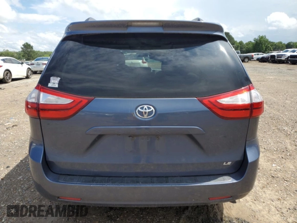 2017 Toyota Sienna LE Auto Access Seat with VIN 5TDKZ3DC5HS782583, listed as a Copart auction lot 60624395 with 171,311 mi miles and Salvage title. Bid and sale history available at DreamBid. Image 6.