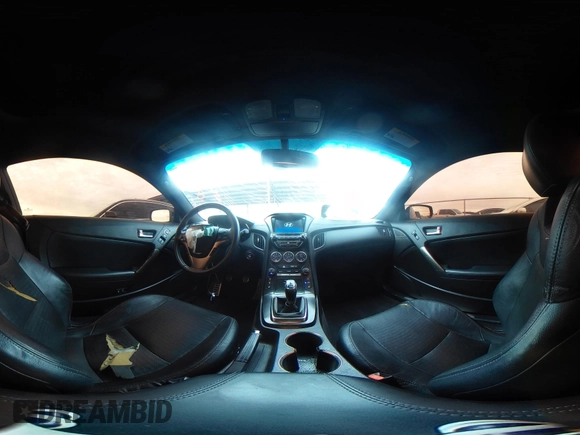 2014 Hyundai Genesis Coupe 3.8 Ultimate with VIN KMHHU6KJ9EU117703, listed as a IAAI auction lot 41486814 with 163,365 mi miles. Bid and sale history available at carsss.com. Image 18.