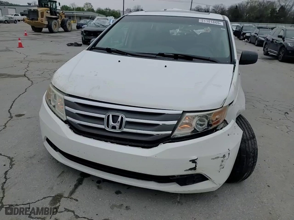 2011 Honda Odyssey EX-L with VIN 5FNRL5H69BB019980, listed as a Copart auction lot 51101865 with 164,811 mi miles and Salvage Title. Bid and sale history available at carsss.com. Image 12.