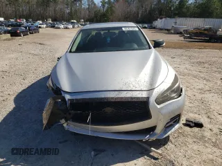 2016 Infiniti Q50 Premium with VIN JN1EV7AR0GM343412, listed as a Copart auction lot 48701635 with 133,669 mi miles and Salvage Title. Bid and sale history available at DreamBid. Image 5.