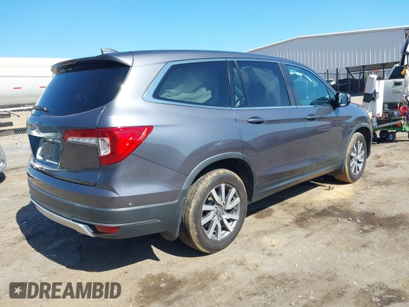 2019 Honda Pilot EX-L z VIN 5FNYF5H59KB036434, wystawiony jako IAAI lot #42320528 z przebiegiem 146 938 mil mil oraz . Historia ofert i sprzedaży dostępna na DreamBid. Obrazek 4.