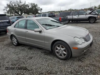 2003 Mercedes-Benz C 320 with VIN WDBRF64J93F369399, listed as a Copart auction lot 79799204 with Not Provided miles and Salvage Title. Bid and sale history available at DreamBid. Image 4.