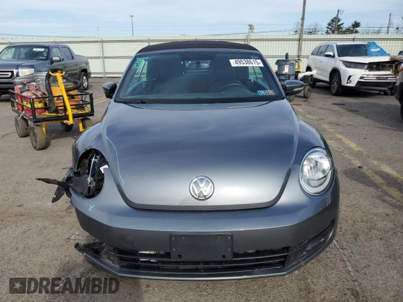 2015 Volkswagen Beetle 1.8T w/Tech with VIN 3VW517AT5FM812045, listed as a Copart auction lot 49538615 with Not Provided miles and Salvage Title. Bid and sale history available at DreamBid. Image 5.