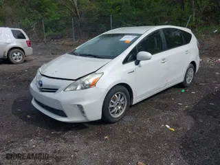 2013 Toyota Prius v Two with VIN JTDZN3EU8D3239824, listed as a IAAI auction lot 41876740 with 179,697 mi miles. Bid and sale history available at carsss.com. Image 2.