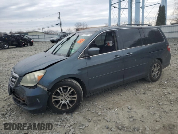 2005 Honda Odyssey TOURING with VIN 5FNRL38845B104056, listed as a Copart auction lot 47698175 with 203,076 mi miles and Salvage Title. Bid and sale history available at carsss.com. Image 1.