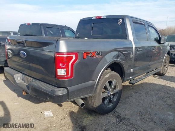 2017 Ford F-150 XL with VIN 1FTEW1EG8HFC16851, listed as a IAAI auction lot 41838958 with 186,709 mi miles. Bid and sale history available at carsss.com. Image 4.