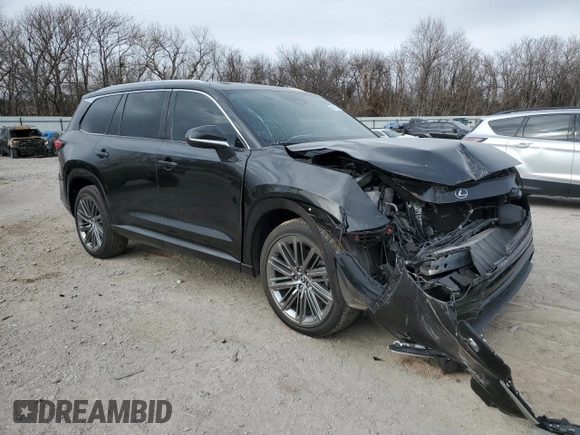 2024 Lexus TX with VIN 5TDAAAA67RS004597, listed as a Copart auction lot 89141225 with 6,382 mi miles and Salvage Title. Bid and sale history available at carsss.com. Image 4.