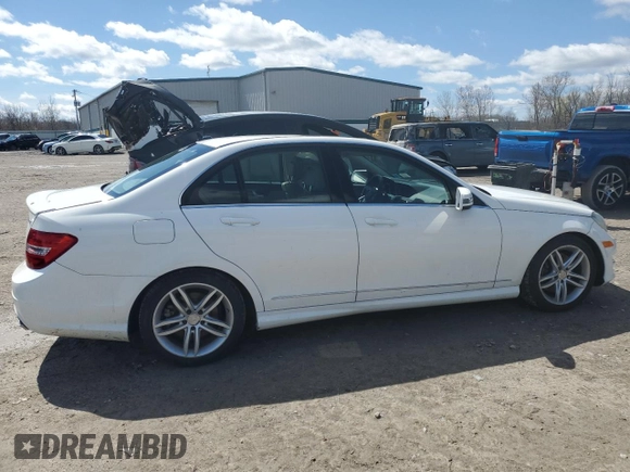 2014 Mercedes-Benz C with VIN WDDGF8AB4EA939462, listed as a Copart auction lot 54179705 with 119,310 mi miles and Salvage Title. Bid and sale history available at carsss.com. Image 3.