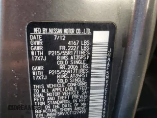 2012 Nissan Juke SL with VIN JN8AF5MV7CT127499, listed as a Copart auction lot 49411075 with 116,585 mi miles and Salvage Title. Bid and sale history available at carsss.com. Image 12.