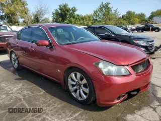 2006 Infiniti M45 with VIN JNKBY01E76M207271, listed as a Copart auction lot 71119044 with 133,881 mi miles and Salvage Title. Bid and sale history available at carsss.com. Image 4.