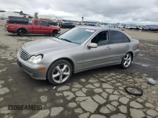 2004 Mercedes-Benz C 230 Kompressor with VIN WDBRF40J54A623277, listed as a Copart auction lot 45769675 with 166,842 mi miles and Salvage Title. Bid and sale history available at DreamBid. Image 1.