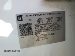2018 Chevrolet Impala LT с VIN 2G1105S35J9132521, выставлен на аукционе Copart как лот 57361375 с пробегом 126 532 миль миль и Списание • Salvage title. История ставок и продаж доступна на DreamBid. Изображение 12.