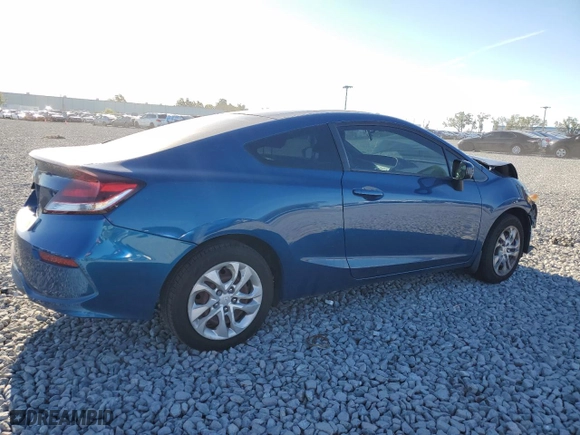 2014 Honda Civic Coupe LX with VIN 2HGFG3B54EH504846, listed as a Copart auction lot 47808695 with 125,204 mi miles and Salvage Title. Bid and sale history available at carsss.com. Image 3.