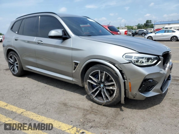 2020 BMW X3 M with VIN 5YMTS0C05LLT10643, listed as a Copart auction lot 62276834 with 39,860 mi miles and Salvage title. Bid and sale history available at DreamBid. Image 4.