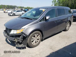 2014 Honda Odyssey EX-L with VIN 5FNRL5H6XEB103245, listed as a Copart auction lot 52554495 with 228,175 mi miles and Salvage Title. Bid and sale history available at DreamBid. Image 1.