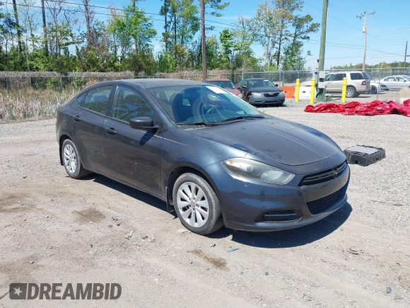 2014 Dodge Dart SXT with VIN 1C3CDFBB5ED822364, listed as a IAAI auction lot 41897570 with 116,733 mi miles. Bid and sale history available at carsss.com. Image 1.