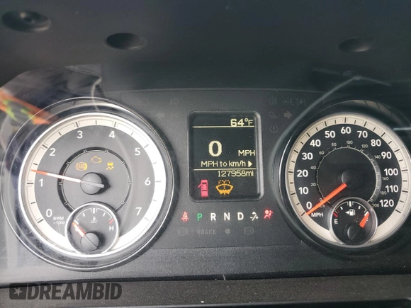 2018 Ram 1500 Tradesman with VIN 3C6RR7KT5JG158769, listed as a Copart auction lot 81128954 with 127,958 mi miles and Salvage title. Bid and sale history available at DreamBid. Image 9.