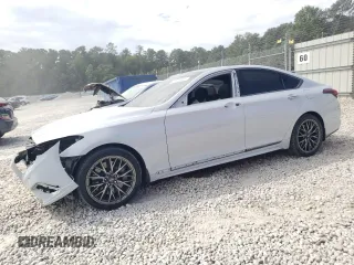 2019 Genesis G80 3.3T Sport with VIN KMTFN4JB8KU313006, listed as a Copart auction lot 69865804 with 126,992 mi miles and Salvage Title. Bid and sale history available at carsss.com. Image 1.