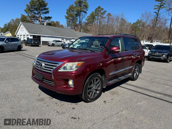 2013 Lexus LX 570 with VIN JTJHY7AX0D4091184, listed as a Copart auction lot 52757735 with 187,817 mi miles and Clean title. Bid and sale history available at DreamBid. Image 1.