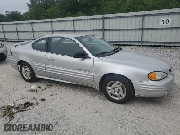 2001 Pontiac Grand Am with VIN 1G2NE12TX1M668035, listed as a Copart auction lot 59700585 with 60,965 mi miles and Salvage title. Bid and sale history available at DreamBid. Image 4.