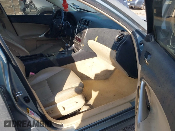 2006 Lexus IS 250 with VIN JTHBK262X65003151, listed as a IAAI auction lot 41563318 with 256,896 mi miles and . Bid and sale history available at DreamBid. Image 5.