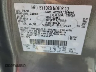 2005 Ford Escape XLS Value с VIN 1FMYU92Z75KB68457, выставлен на аукционе Copart как лот 46427005 с пробегом 144 278 миль миль и Списание • Salvage title. История ставок и продаж доступна на DreamBid. Изображение 14.