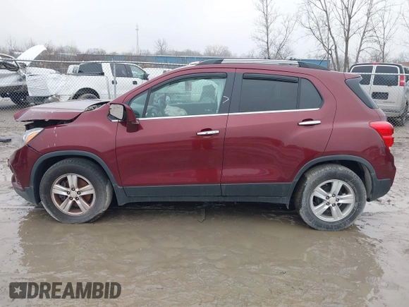 2017 Chevrolet Trax LT with VIN 3GNCJLSB8HL233107, listed as a IAAI auction lot 41178627 with 80,999 mi miles and . Bid and sale history available at carsss.com. Image 14.