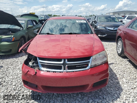 2014 Dodge Avenger SE with VIN 1C3CDZAB5EN162047, listed as a Copart auction lot 58381105 with 143,626 mi miles and Salvage title. Bid and sale history available at DreamBid. Image 5.