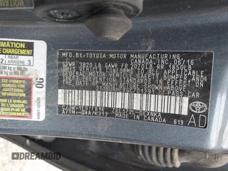 2016 Toyota Corolla L z VIN 2T1BURHEXGC701291, wystawiony jako IAAI lot #40390086 z przebiegiem Nie podano mil oraz . Historia ofert i sprzedaży dostępna na DreamBid. Obrazek 9.
