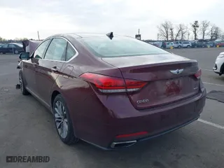 2015 Hyundai Genesis 3.8L with VIN KMHGN4JE8FU036971, listed as a IAAI auction lot 41713292 with 102,009 mi miles. Bid and sale history available at carsss.com. Image 3.